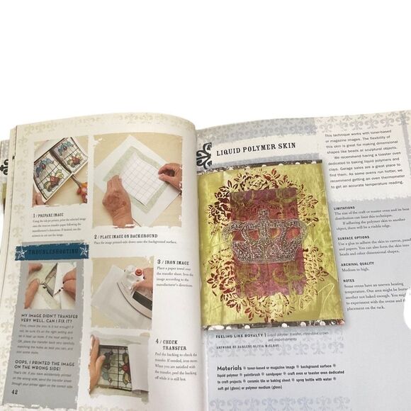 IMAGE Transfer Workshop Mixed Media Techniques Book - Picture 7 of 16